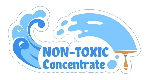 Biological Ecologically Friendly Housekeeping Cleaning Home Non Toxic Concentrate Harsh — Image vectorielle