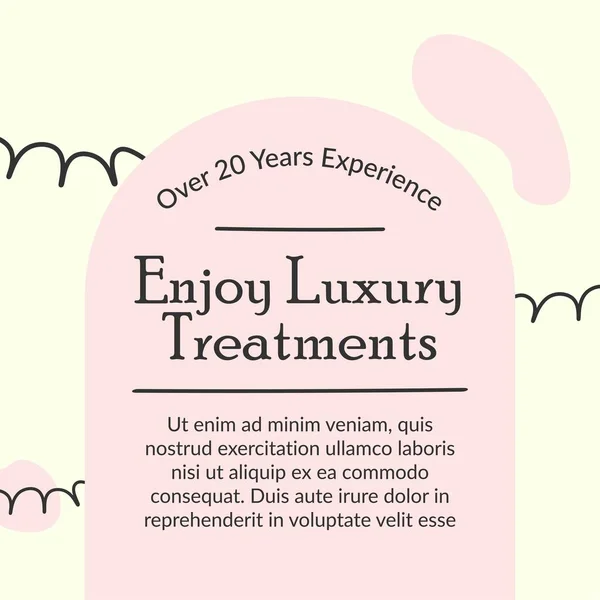 Spa Salon Procedures Enjoy Luxury Treatment Years Experience Rejuvenation Beauty — Wektor stockowy