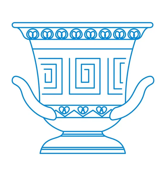 Ceramics Jug Pot Isolated Ancient Greek Roman Culture Heritage Vase — Vetor de Stock