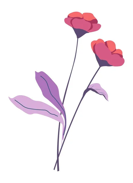 Çiçek Açması Çiçek Açması Çiçek Aranjmanı Hediye Dekoratif Çiçek Açan — Stok Vektör