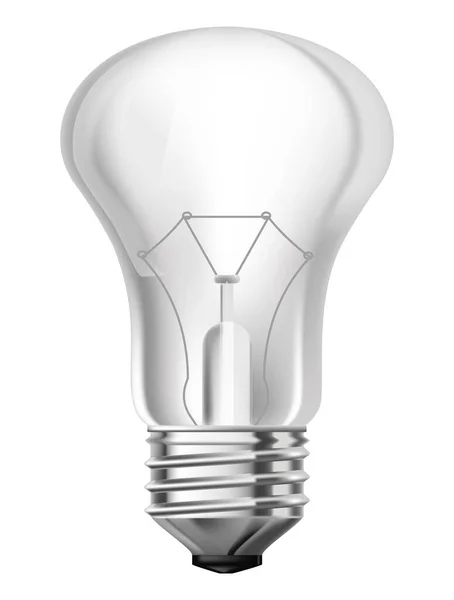Light Bulb Lamp Isolated Incandescent Type Heats Filaments Type Electricity — Vetor de Stock