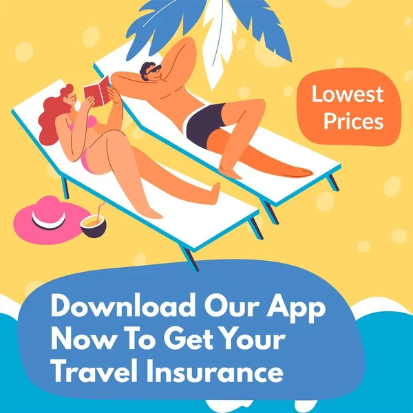 Travel Insurance Protection Problems Trip Download Application Get Discounts Lowest — Wektor stockowy