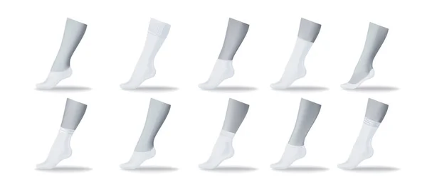 Variety Types Socks Women Men Unisex Clothes Accessories Stylish Garments — Stockový vektor