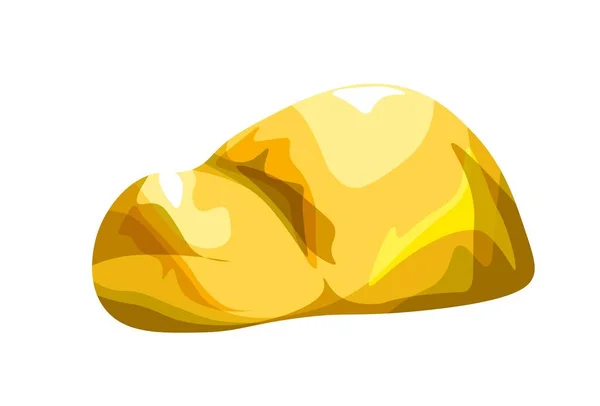 Натуральний Мінерал Золотий Мінерал Дорогоцінний Метал Жовтого Кольору Сирі Ювелірні — стоковий вектор