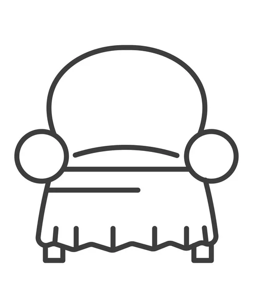 Текстильный Чехол Кресла Защита Мебели Пятен Ремонт Старых Стульев Ткань — стоковый вектор