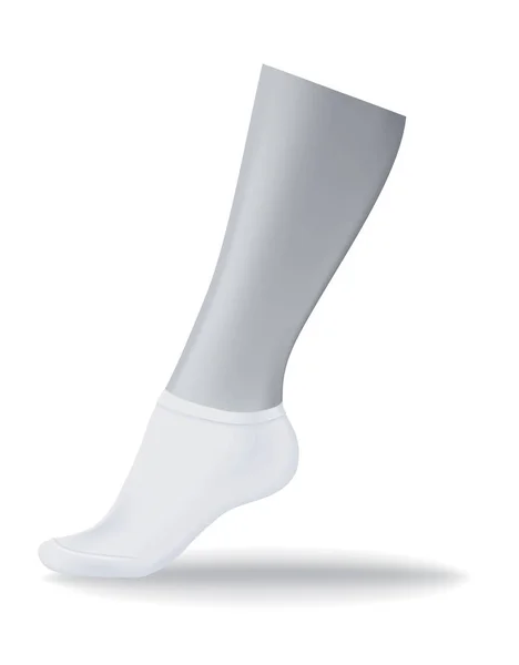 Jednoduché Ponožky Unisex Pro Muže Ženy Izolovaný Design Oděvů Kompletace — Stockový vektor