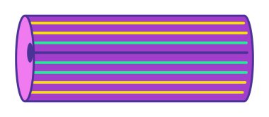 Kişisel eşyalar ve küçük eşyalar için kap ya da dairesel konteynır. Düz çizgileri ve dekoratif tasarımı olan izole bir nesne. Çıkartma ya da video oyunu öğesi. Düz biçim illüstrasyonunda vektör