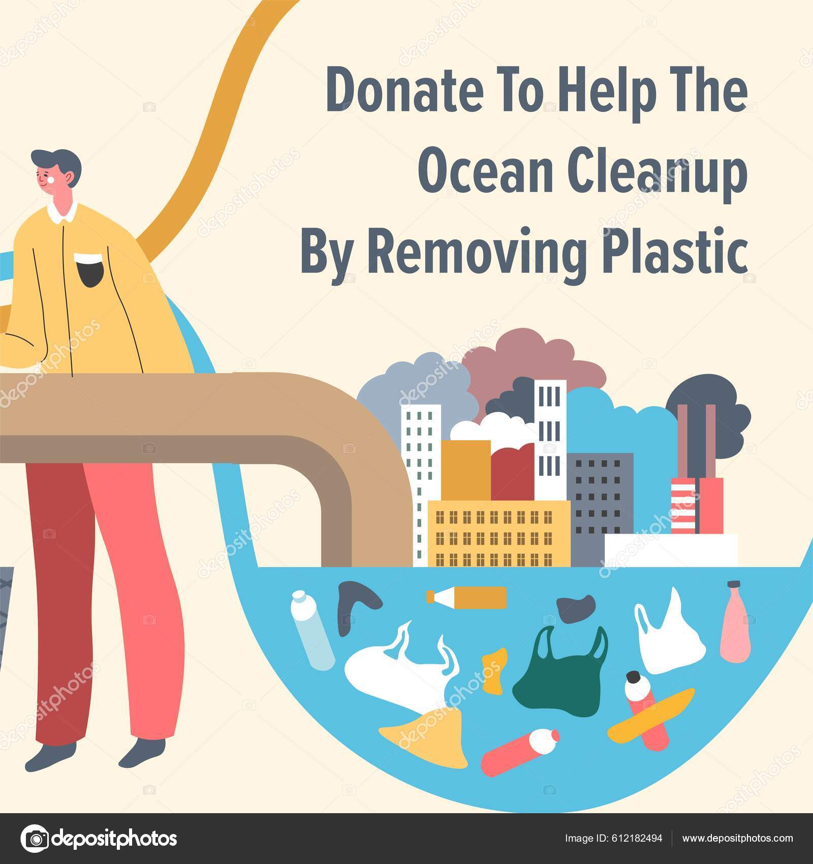 Charity Organizations Help Remove Plastic Ocean Water Masses
