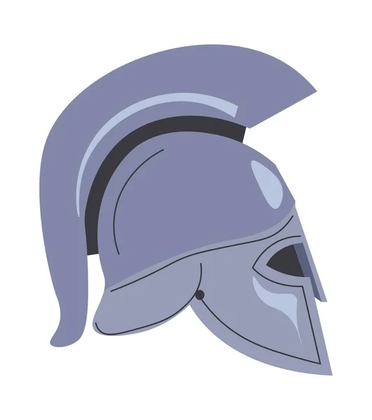 Old Roman Soldiers Helmet Isolated Icons Armor Fighter Gladiators Spartan — 스톡 벡터