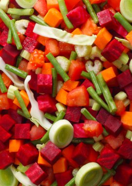 Taze sebze salatası