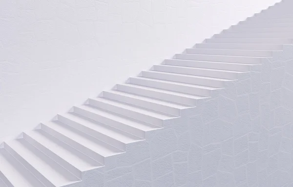 White Stairway — Zdjęcie stockowe