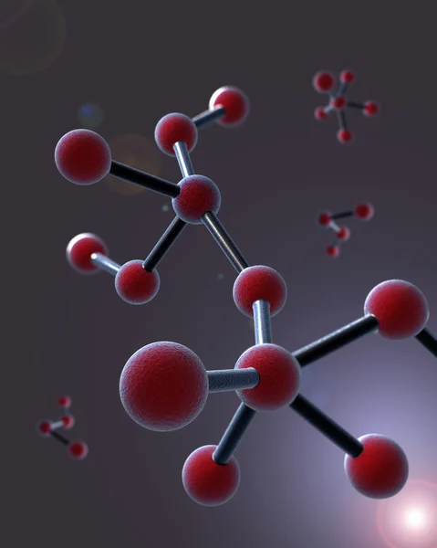 Фон молекул — стоковое фото