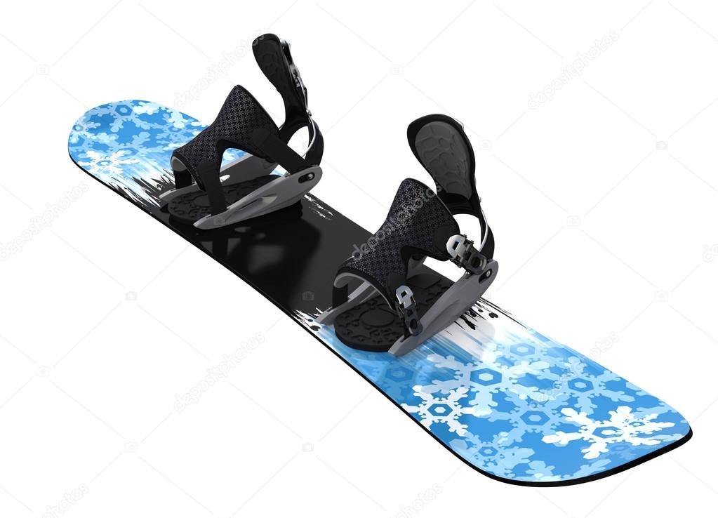Snowboard isolated on white
