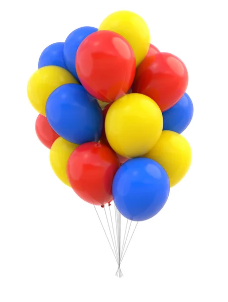 Balon berwarna terisolasi — Stok Foto