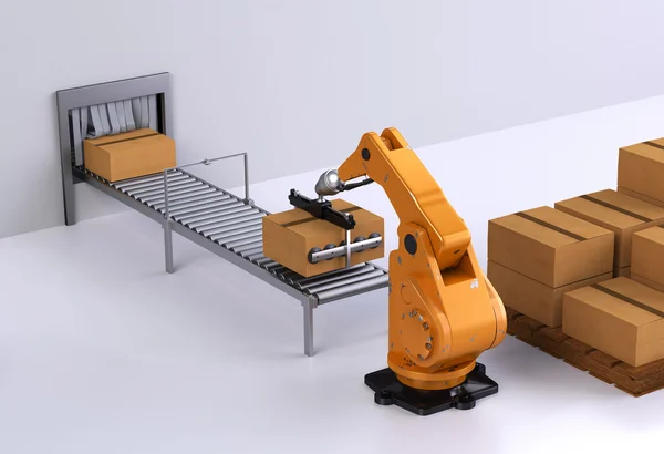 Robotic Palletising — Stock Photo, Image