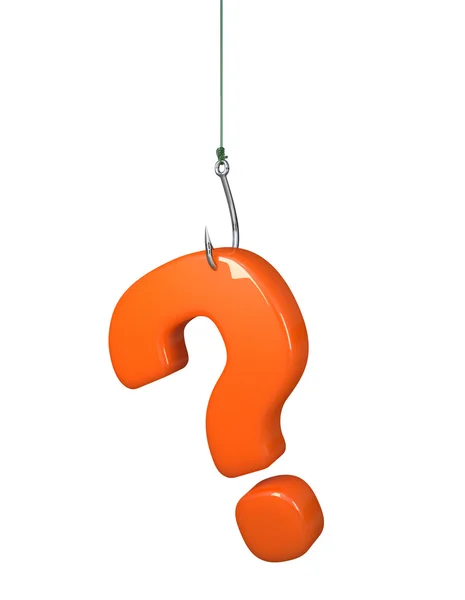 Question on Fish Hook — Stock Photo, Image
