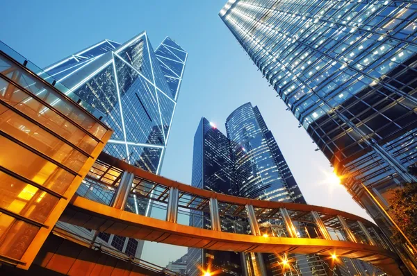 Hong Kong skyscrapesr - Stok İmaj