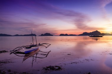günbatımı el nido palawan, Filipinler