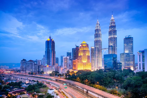 Linha do horizonte de Kuala Lumpur — Fotografia de Stock