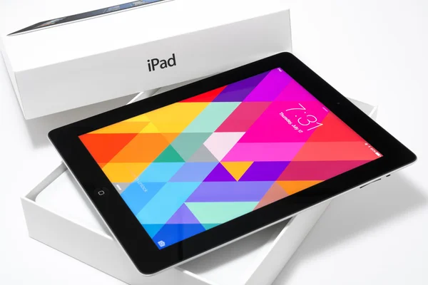 Ipad 4 mit ios 7 — Stockfoto