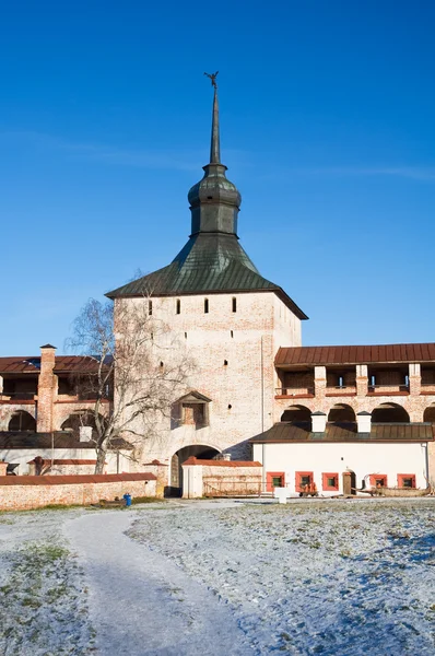 Architektonická památka na ruský sever. — Stock fotografie