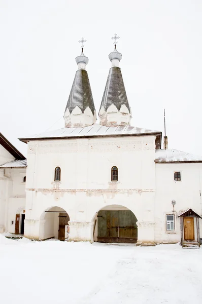 Ferapontov Kloster. Architektur des russischen Nordens. Winter, — Stockfoto
