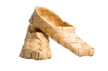 Rus köylü bir eski Ayakkabı.