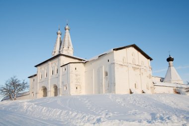 ferapontov Manastırı. Rusya Kuzey mimarisi. Kış,