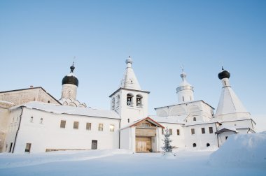 ferapontov Manastırı. Rusya Kuzey mimarisi. Kış,