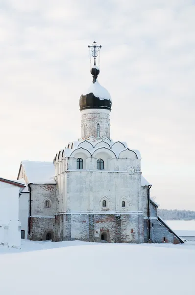 Monastero di Ferapontov. Architettura del Nord della Russia. Inverno , — Foto Stock