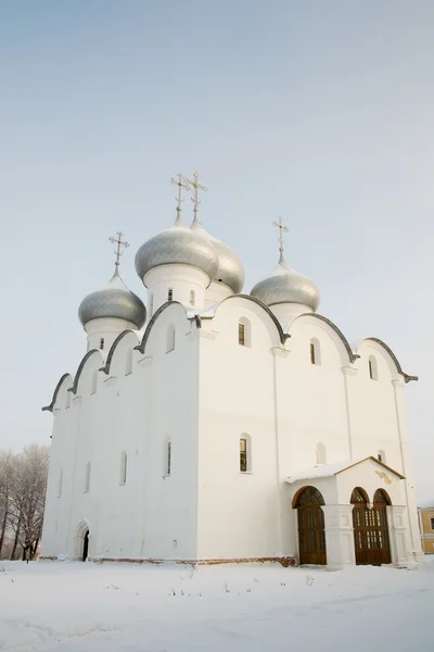 Weisheit Gottes Kathedrale in Wologda. Winter, Russland. — Stockfoto