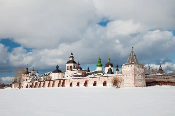 Kirillo-belozersky 修道院。文化遗产的俄罗斯独 免版税图库照片
