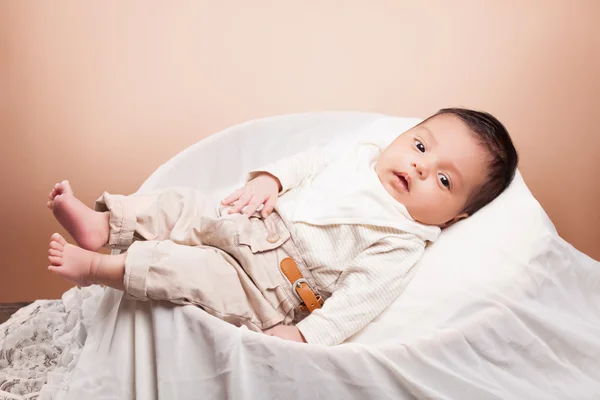 Beautiful newborn baby girl — Stock Photo, Image