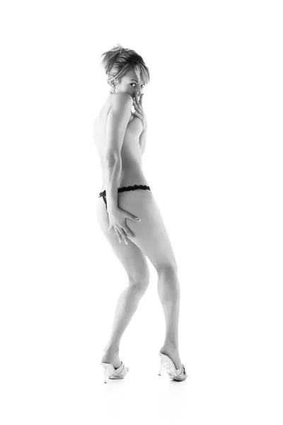 Sexy lady, monochrome shot — Stock Photo, Image