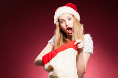Noel kadın hediye kutusu