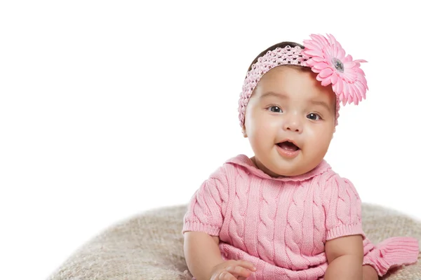 Sex månader gamla flicka. — Stockfoto