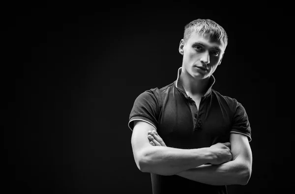 Younr muscukar člověk — Stock fotografie