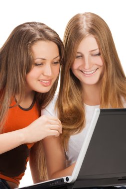 iki güzel genç öğrenci kız