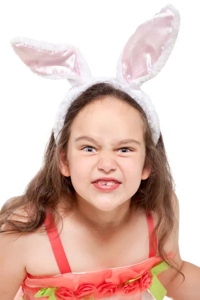 Retrato de linda niña sonriente —  Fotos de Stock