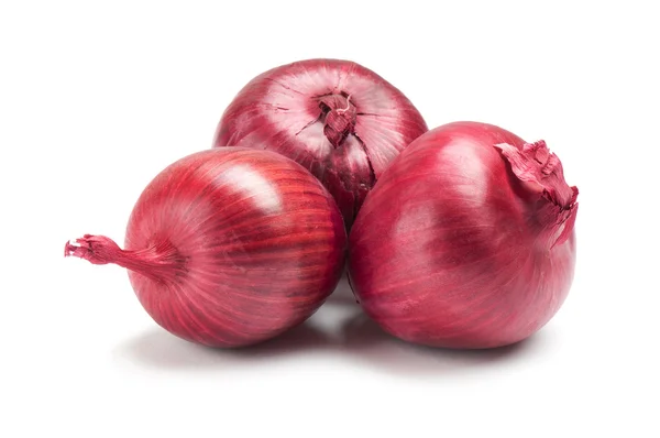 Red onion on white background — Stock Photo, Image