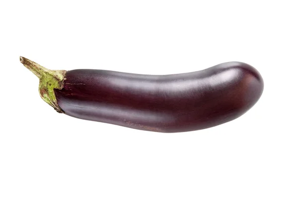 Verse aubergine geïsoleerd op witte achtergrond — Stockfoto