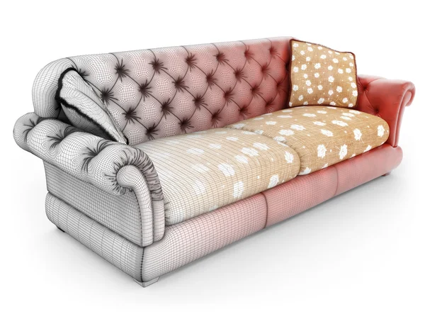 Диван розкладний диван — стокове фото