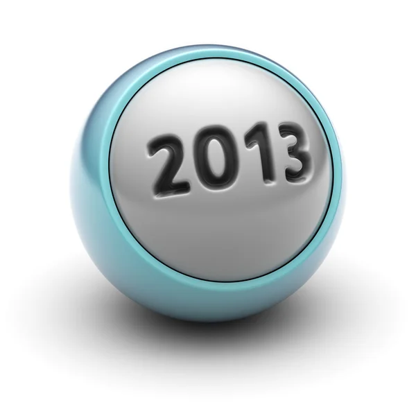 2013 on ball — Stock Photo, Image