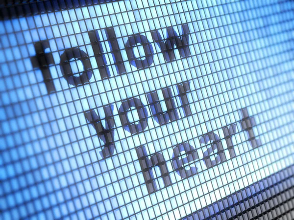 Segui il tuo cuore — Foto Stock