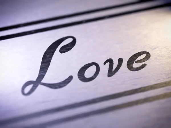 Кохання, мій власний шрифт — стокове фото