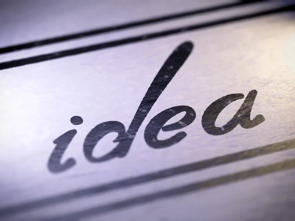 Idea , my own font — Stock Photo, Image