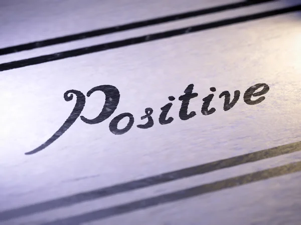 Positivo — Fotografia de Stock