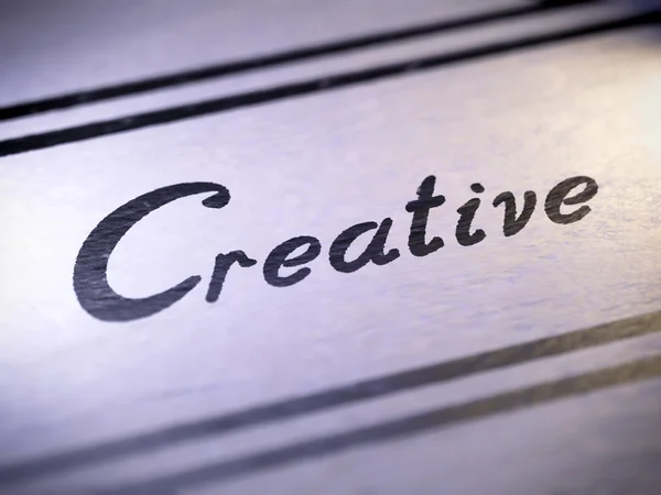 Creative , my own font — Stock Photo, Image