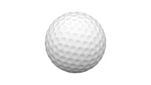 Golfball Isoliert Auf Weißem Hintergrund Illustration — Stockfoto