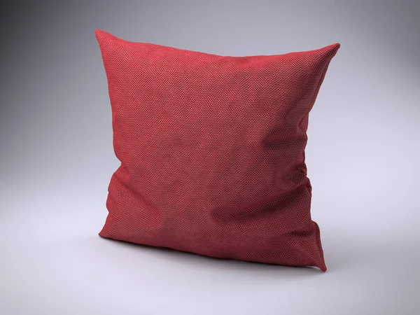 Cuscino Tessuto Rosso Illustrazione — Foto Stock